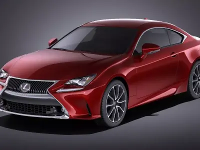 Lexus RC 2017 VRAY 3D model