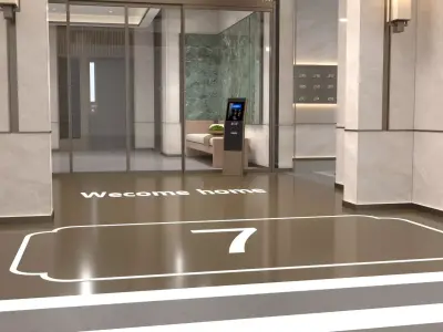 Modern Luxury Car Park - Garage 3D model