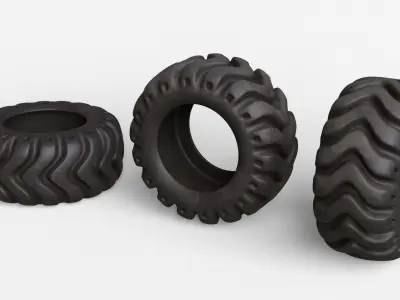 Heavy Duty Tire 3D model