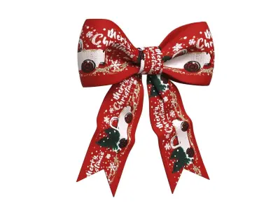 Christmas Bow Ribbon 28 Low-poly 3D model