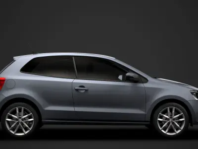 Volkswagen Polo TSI 3d Typ6C 2017 3D model