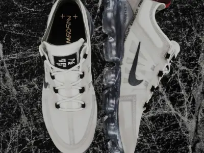 NIKE AIR VAPOR MAX MOON 3D SHOES Low-poly 3D model