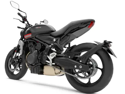 Trident 3D Model High-Quality Motorcycle Render Low-poly 3D model