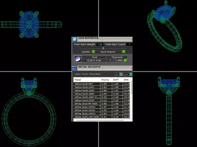Oval Solitaire Ring Printable model 3dmodel  3D print model