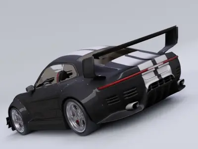 Generic car 06 model in Blender 3D 3D model