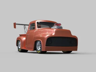Pickup Dragster 3D model