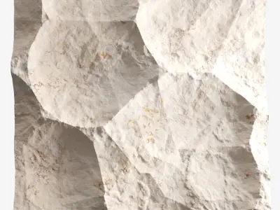 257-RockPanel piece of stone on wall 3D model