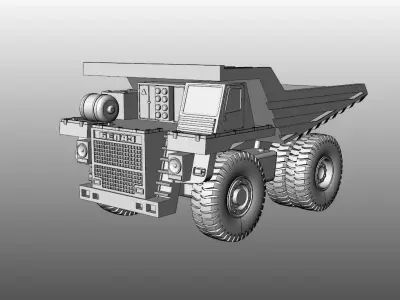 Tip truck Belaz 3D print model