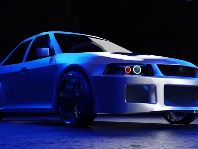 Mitsubishi Motors Lancer Evo 6 Model 3D model