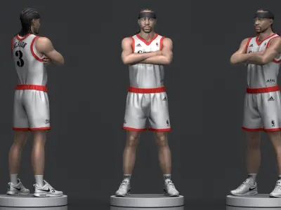 Allen Iverson 3D Printable 3D print model