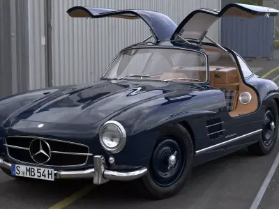 Mercedes Benz 300 SL Gullwing 1954 3D model