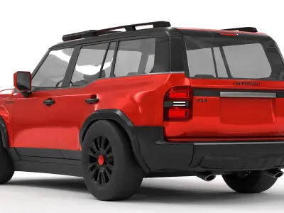 Overland Offroad Hybrid Vehicle HEV 4x4 3D model