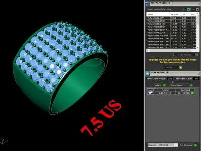 Luxury Men Rings Designs 5MR041 3D print model