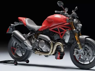 Ducati Monster 1200 S 2020 Low-poly 3D model