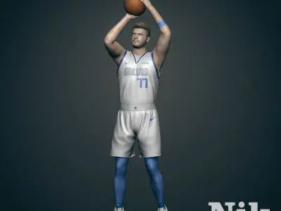 Luka Doncic 3D Printable 2  3D print model