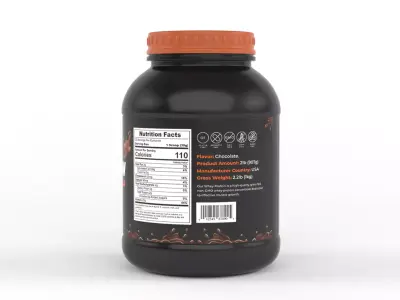 Protein Powder 3D model