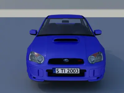 Subaru Impreza STI 2003 3D model