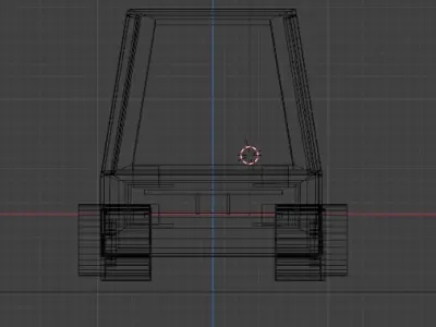 Wobble Wagon Blue Free low-poly 3D model