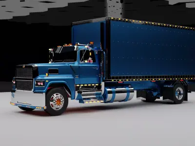 Ford LTL9000 Low-poly 3D model