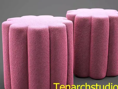 Tenarchstudio pouf  render ready vray - corona 3D model