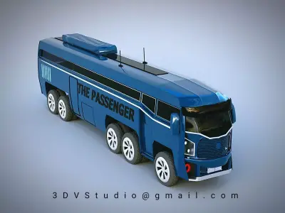 THE PASSENGER BUS 3D model