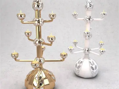 Candle holder Free 3D model purchase