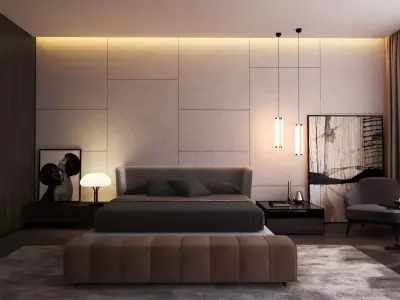 Modern Bedroom 3D model