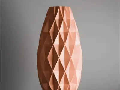 Diamond Vase 3D print model