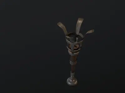 Medieval Torch 3D model