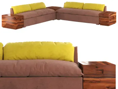 Grant Sectional Sofa Free 3D model