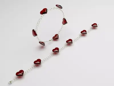 Heart Bracelet 3D print model