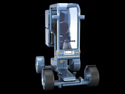 Sci-fi Scooter 3D model