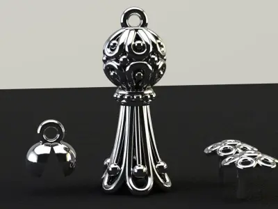 Rosary tassel 3D print model