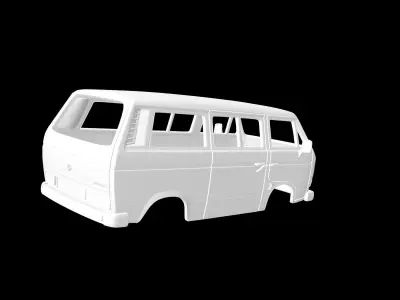 Volkswagen Transporter T3 3D print model