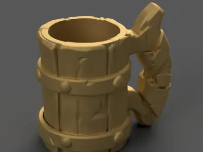 Versatile 3D Cup Planter Urn Candy Container STL Model 3D print model