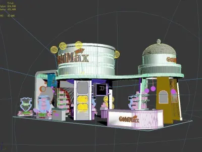 Booth - Area - 12X6-3DMAX2010-024 3D model