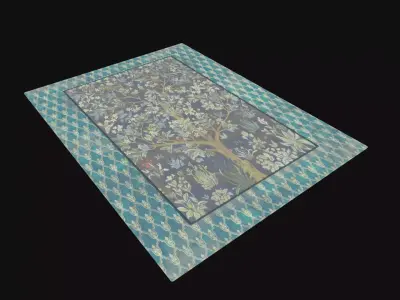 Medieval Carpet V6 Low-poly 3D model