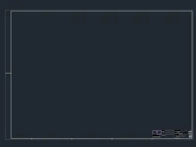 Dynamic AutoCAD Layout Block with Adjustable Sizes - A4 to A0 3D model