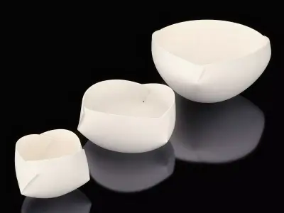 Folded Bowls Free 3D model