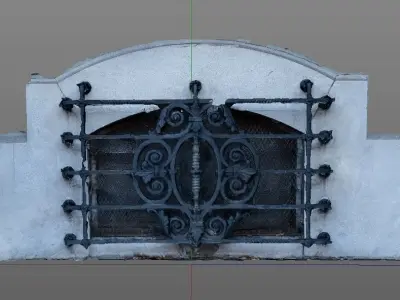 Metal grate Free 3D model