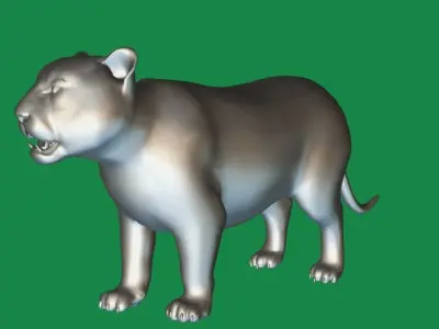 Liger Hybrid Feline 3D model