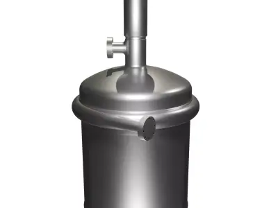 Molten Salt Reactor Experiment MSRE Simplified Vessel  3D model