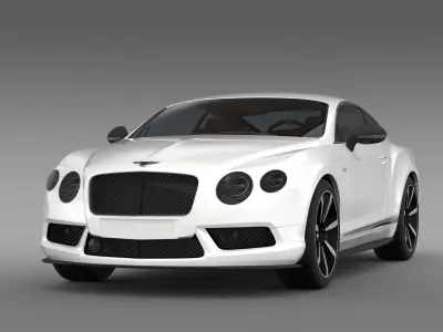 Bentley Continental GT V8 S Coupe 2014 3D model