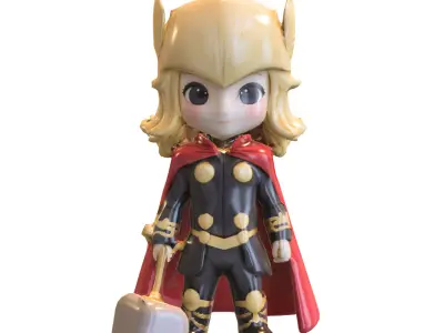 Chibi Thunder figurine 3D model