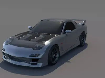 rx7 street style 3D model
