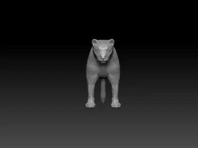 Panther Black Free low-poly 3D model