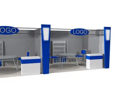 Booth Exhibition Stand a406d 3D model