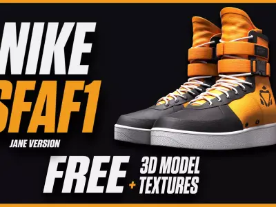 NIKE SF AF1 Shoes Free 3D model