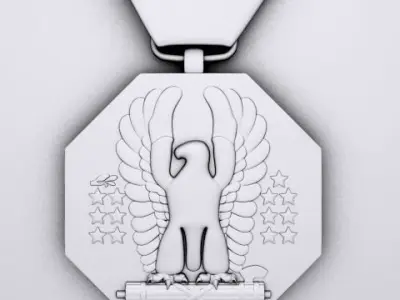 US Army Soldiers Medal 3D model