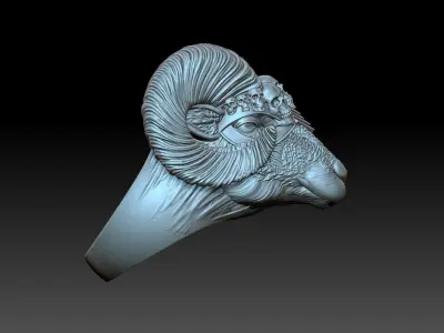 Ring Viking Ram 3D print model